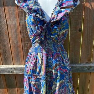 House of Harlow 1960 Multicolor Paisley Dress